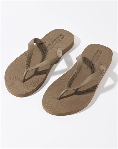 Slim Wide Strap Flip Flops - Sand - Sleepers 